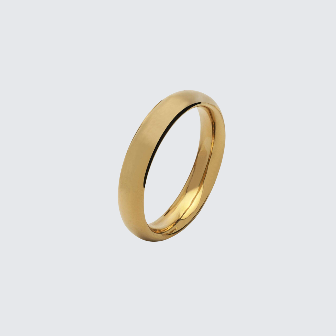 Aliança de casamento clássica - Ouro 18k - O101